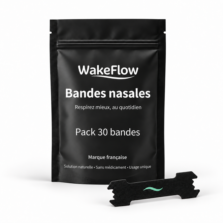 Sachet Wakeflow 30 bandes nasales avec une bande noire