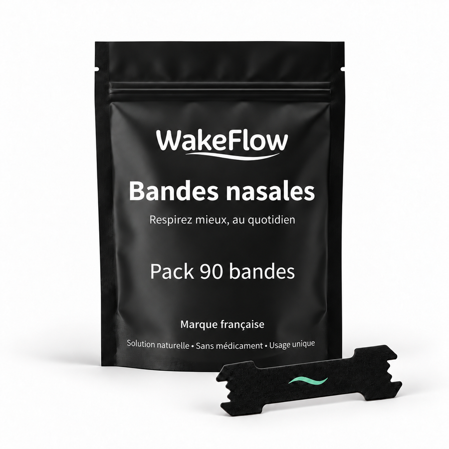Sachet Wakeflow 90 bandes nasales avec une bande noire