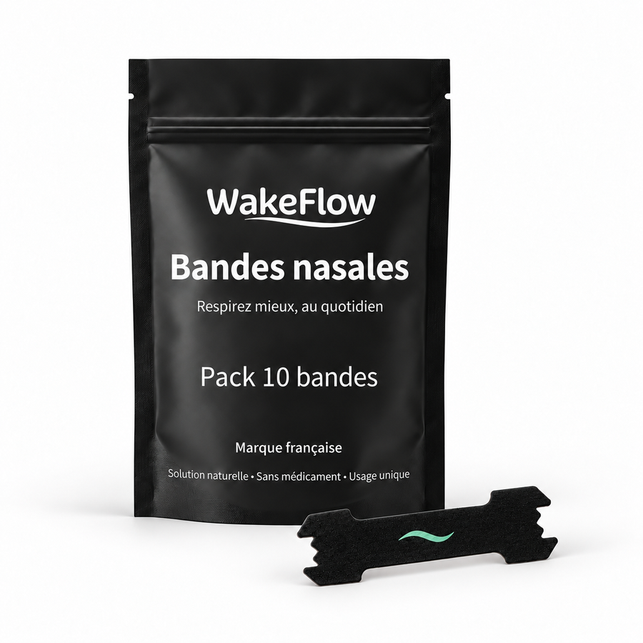 Sachet Wakeflow 10 bandes nasales avec une bande noire